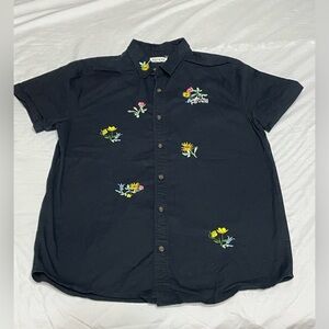 PacSun‎ embroidered Dream Fever button down shirt